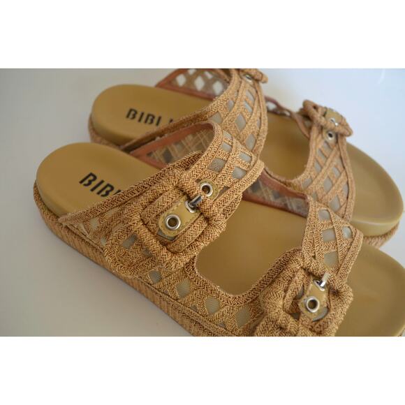 Bibi Lou Raffia Platform Sandal Anthropologie - Picture 3 of 5